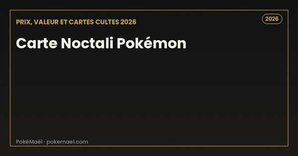 Carte Noctali Pokémon : prix, valeur et cartes cultes en 2026