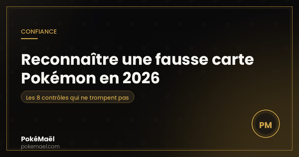 Reconnaître une fausse carte Pokémon en 2026 : les contrôles qui ne trompent pas