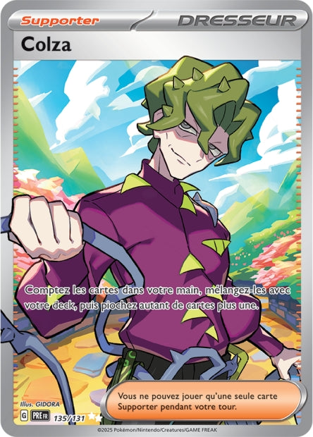 Carte Pokémon Ultra Rare Évolutions Prismatiques EV8.5 Colza Full Art 135/131