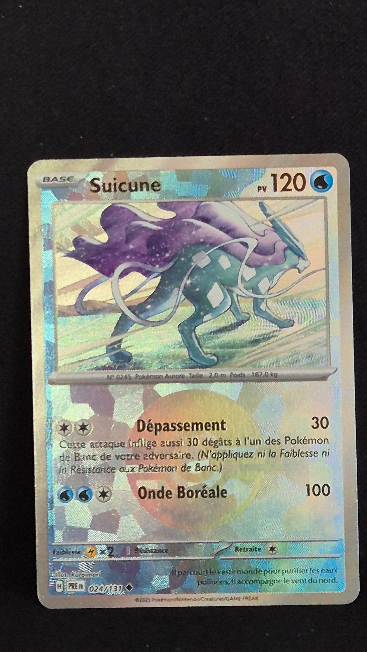 Carte Pokémon Ultra Rare Évolutions Prismatiques EV8.5 Suicune 24/131 Pokéball