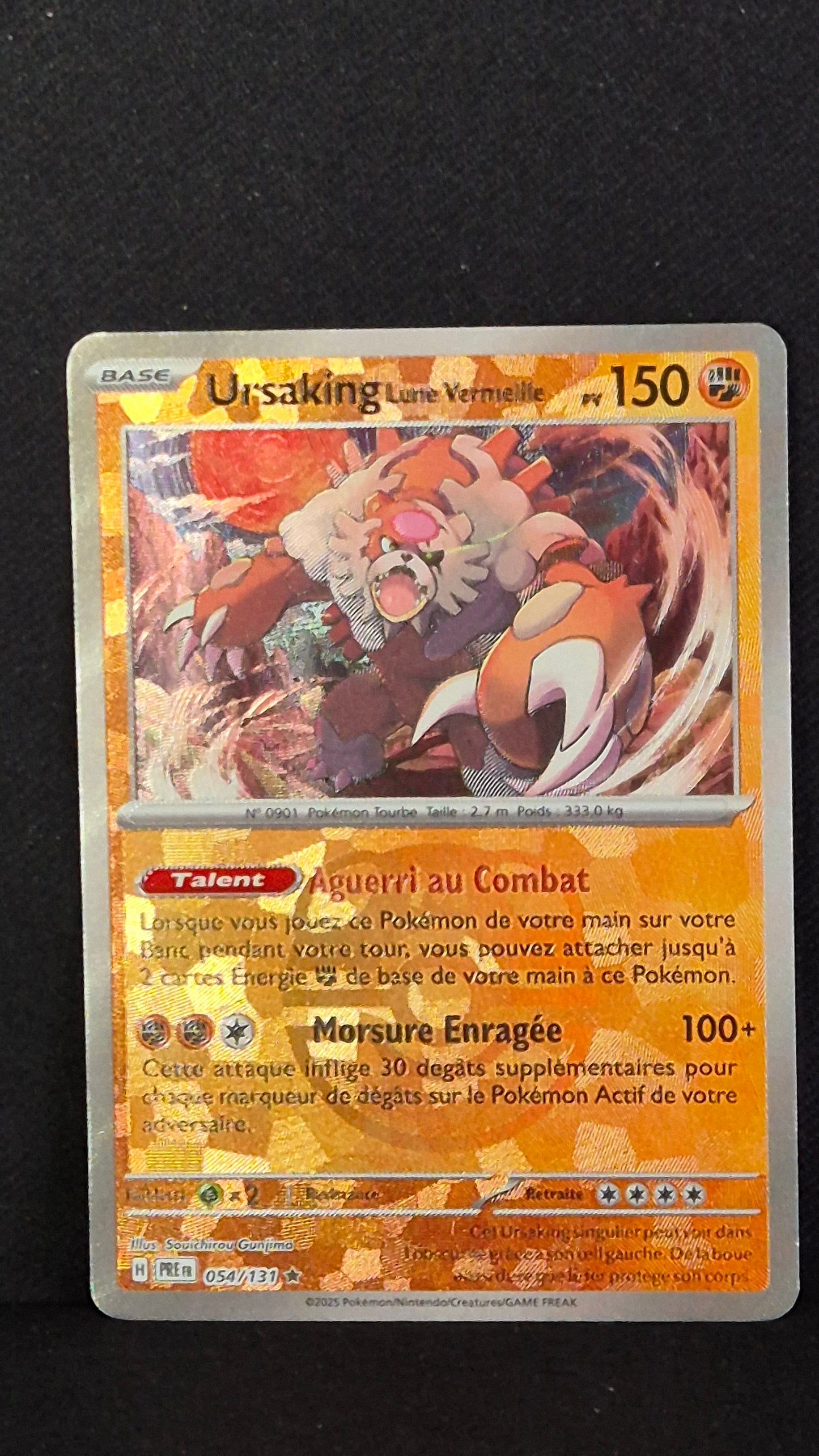 Carte Pokémon Ultra Rare Évolutions Prismatiques EV8.5 Ursaking Lune Vermeille 54/131 masterball