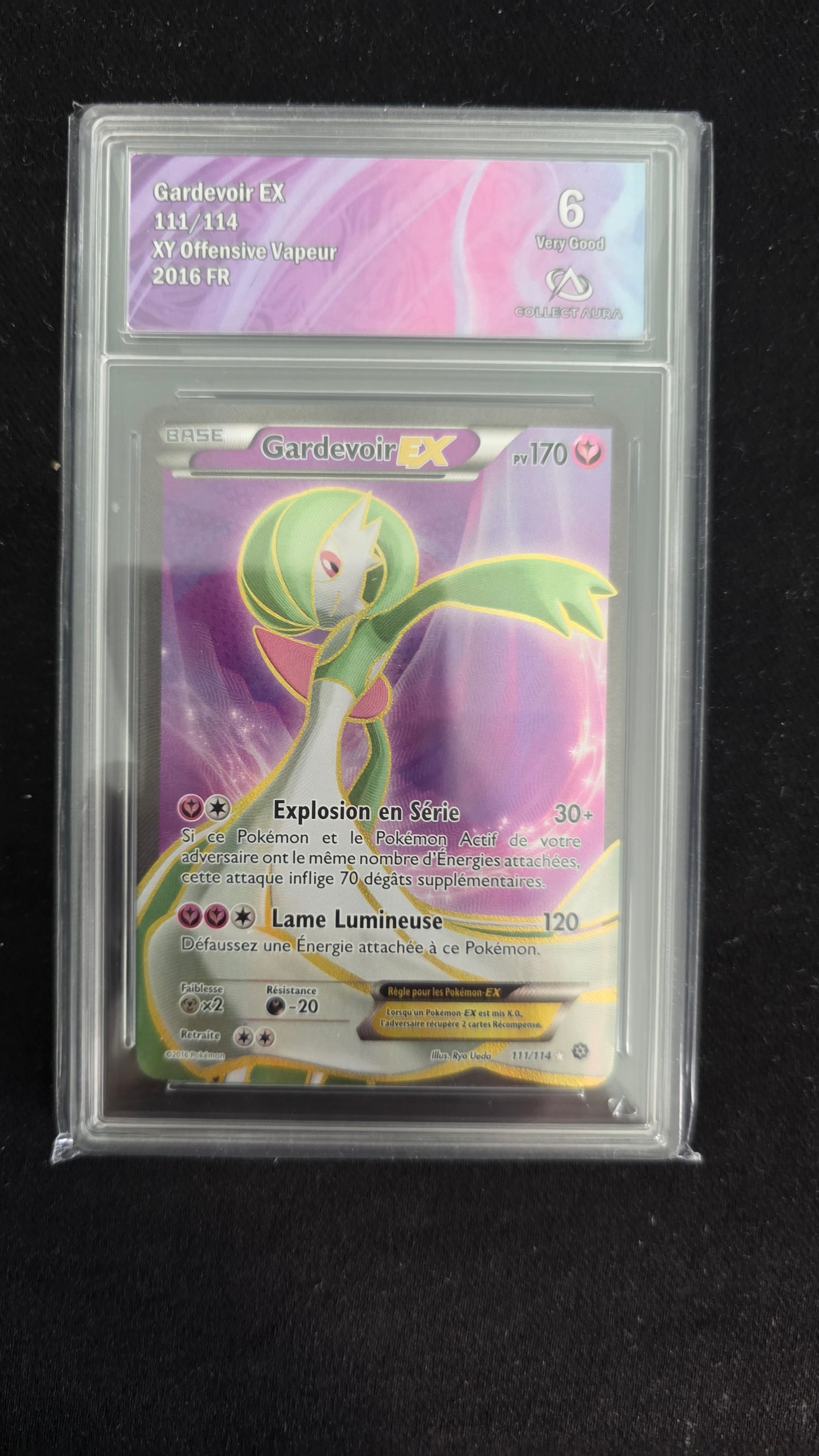 Carte Pokémon Gradée Collect Aura XY Offesnive Vapeur Gardevoir EX Full Art 111/114 6