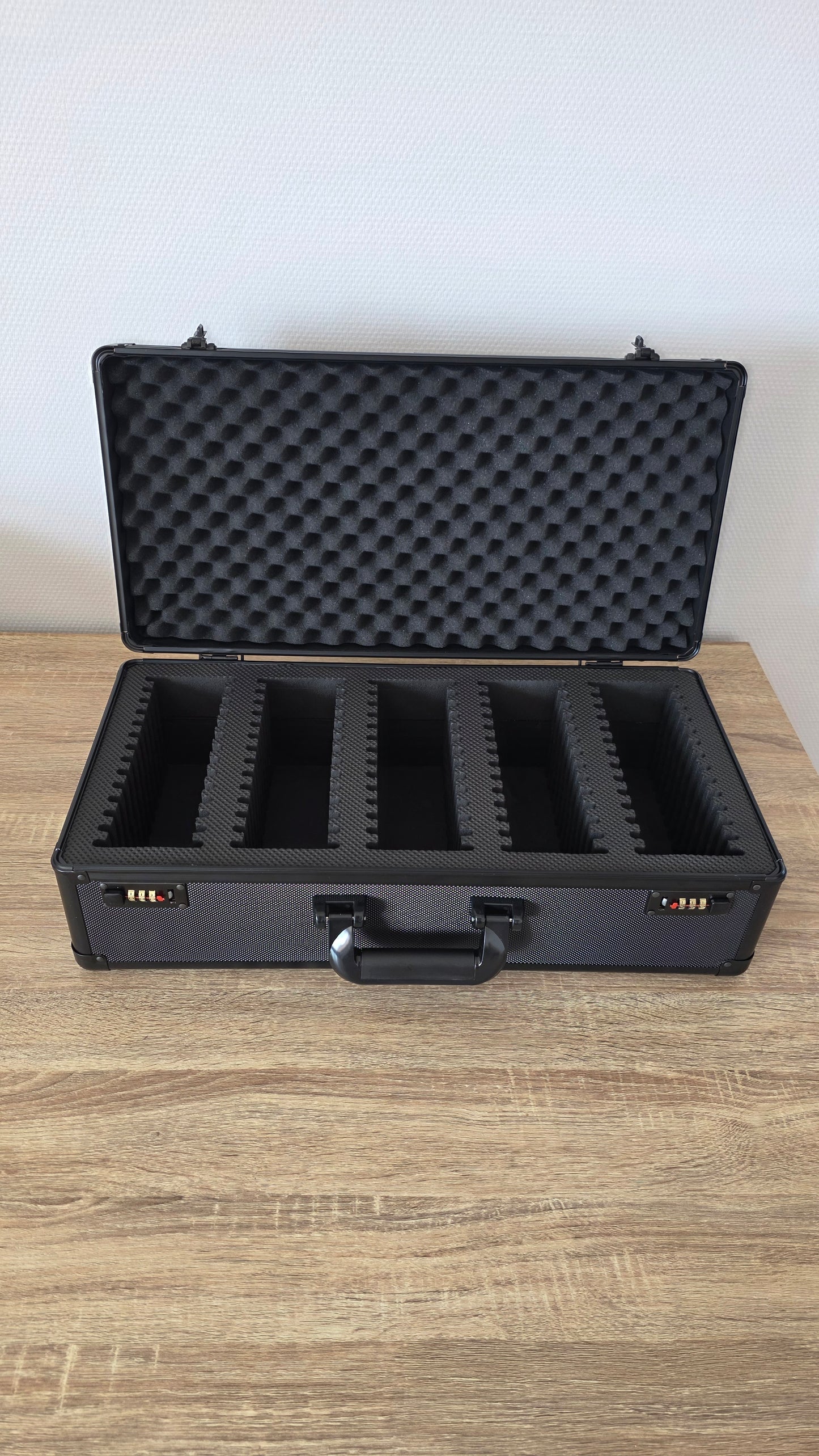 Valise Pour Cartes Gradées - 5 rangées 70 cartes.