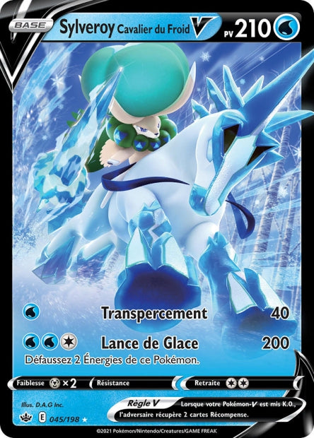 Carte Pokémon Ultra Rare Règne de Glace EB6 - Sylveroi Cavalier du Froid V 45/498
