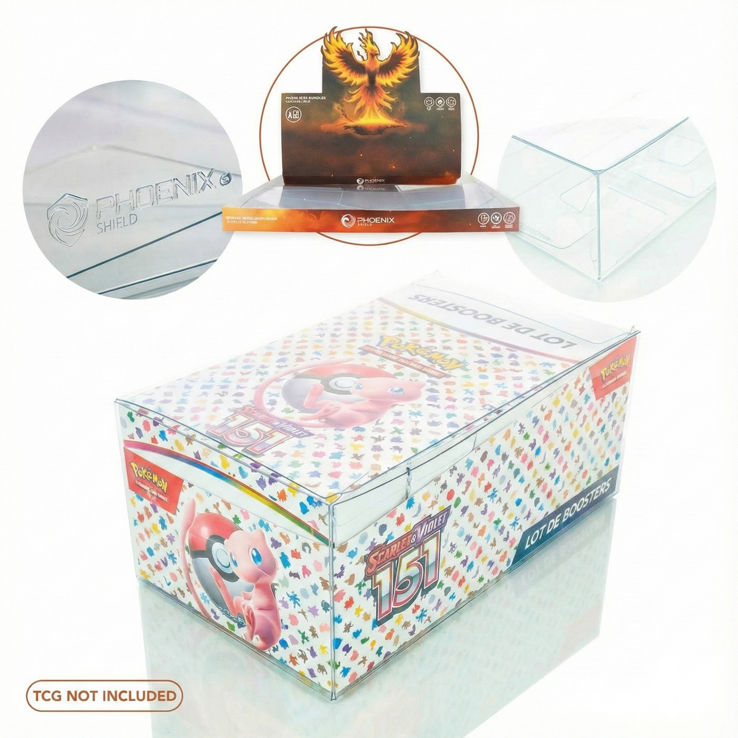 Phoenix Shield – Cristal Box pour Display Booster Bundle