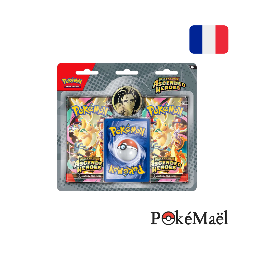 Duopack Pokémon Héros Transcendants ME2.5 – Jeton Okuba (FR=