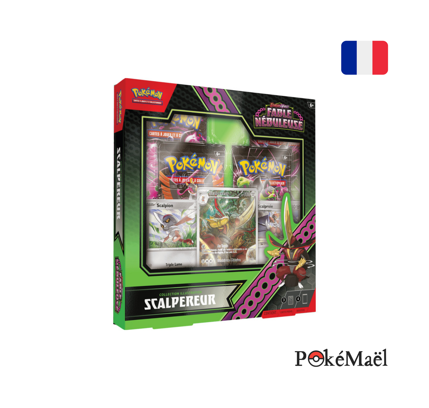 Coffret Pokémon Collection Illustration Scalpereur Fable Nébuleuse EV06.5