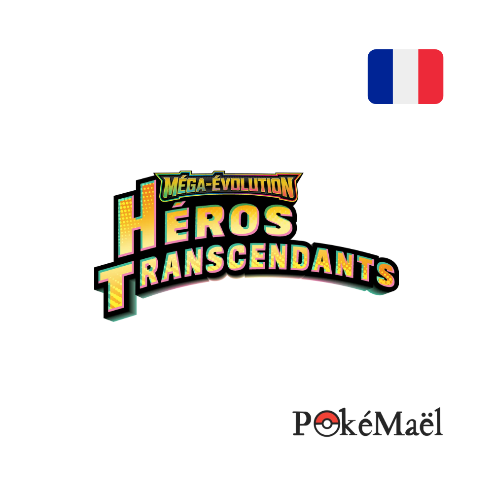 Booster Pokémon Héros Transcendants – Méga-Évolution – 10 Cartes – Version Française – Dès 6 Ans