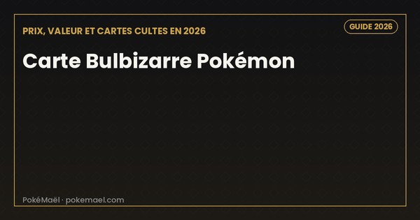 Carte Bulbizarre Pokémon : prix, valeur et cartes cultes en 2026