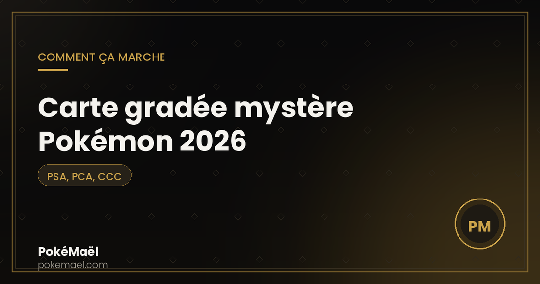 Carte gradée mystère Pokémon 2026 : comment ça marche