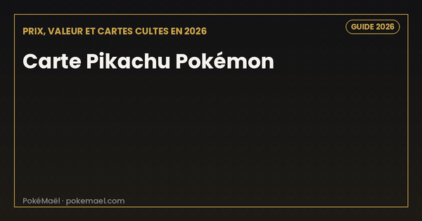 Carte Pikachu Pokémon : prix, valeur et cartes cultes en 2026