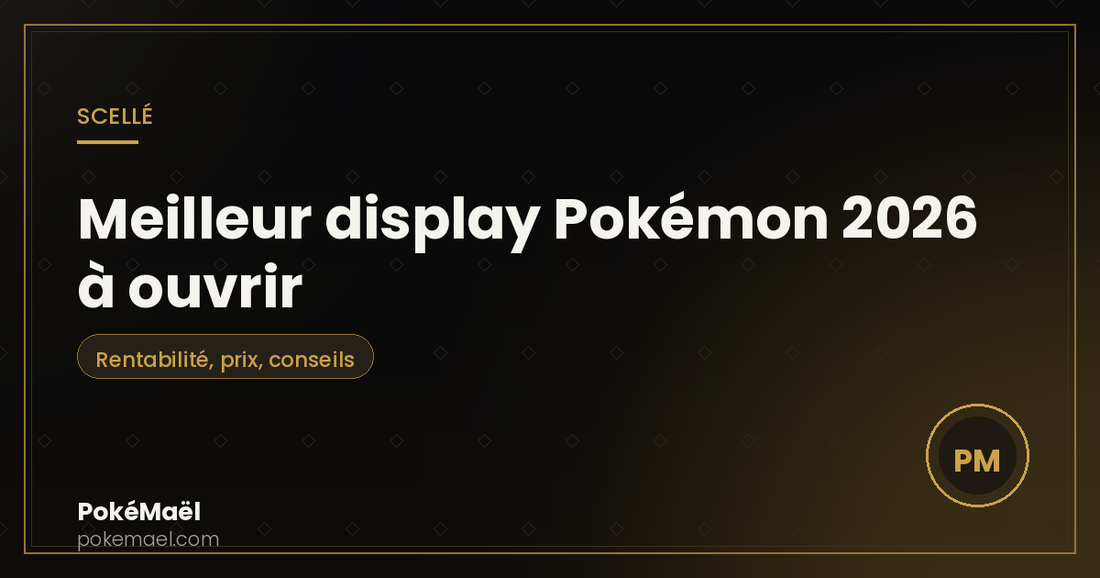 Meilleur display Pokémon 2026 à ouvrir