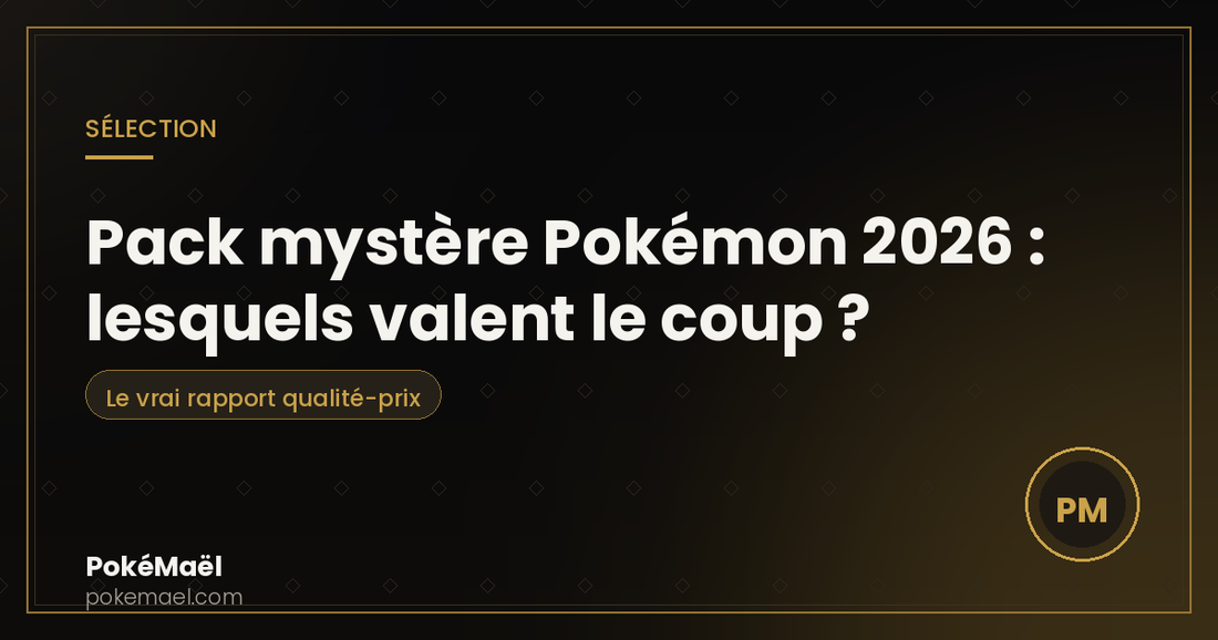 Pack mystère Pokémon 2026 : lesquels valent le coup