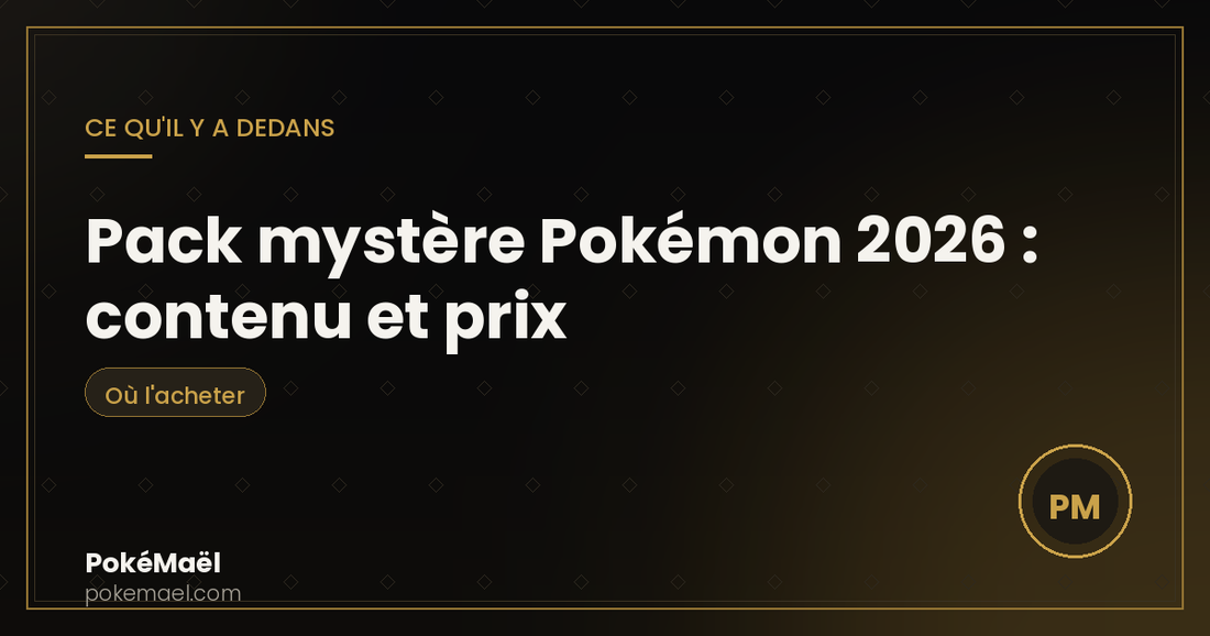 Pack mystère Pokémon 2026 : contenu et prix