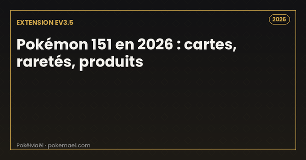 Pokémon 151 en 2026 : liste des cartes, raretés, produits et prix de l'extension EV3.5