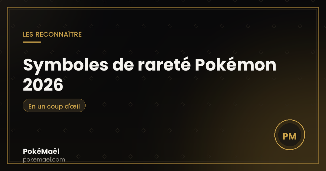 Symboles de rareté des cartes Pokémon 2026