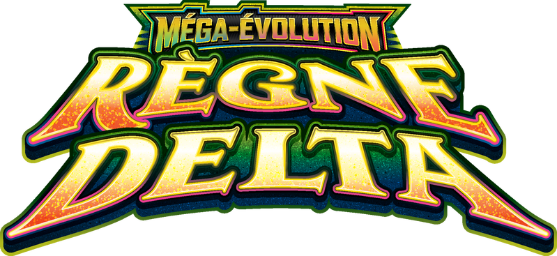 Logo officiel français de l'extension Pokémon Méga-Évolution Règne Delta (ME06)
