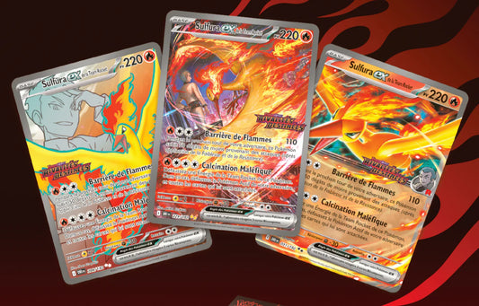 Visuel de l'UPC 2025 : Sulfura de Team Rocket mis à l'honneur