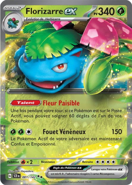 Carte Pokémon Ultra Rare Florizare EX Couronne Stellaire EV7