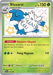 Carte Pokémon Ultra Rare Shiny Déstinées de Padea EV4.5 Blizzaroi 101/91