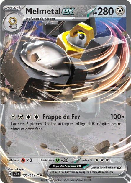 Carte Pokémon Ultra Rare Melmetal EX Couronne Stellaire EV7