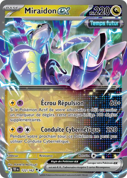 Carte Pokémon Ultra Rare Forces Temporelles EV5 - Miraidon EX 122/162