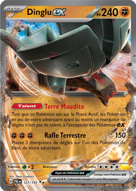 Carte Pokémon Ultra Rare Évolution à Paldea EV2 - Dinglu EX 127/193