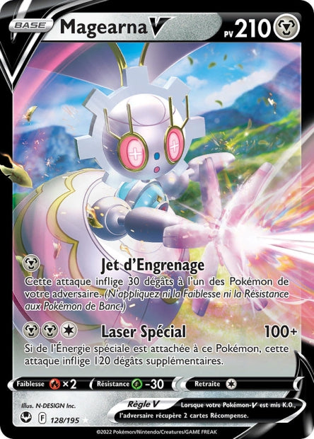 Carte Pokémon Ultra Rare Tempête Argentée EB12 - Magearna V 128/195