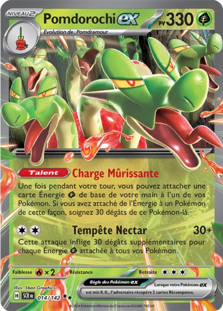 Carte Pokémon Ultra Rare Pomdorochi EX Couronne Stellaire EV7