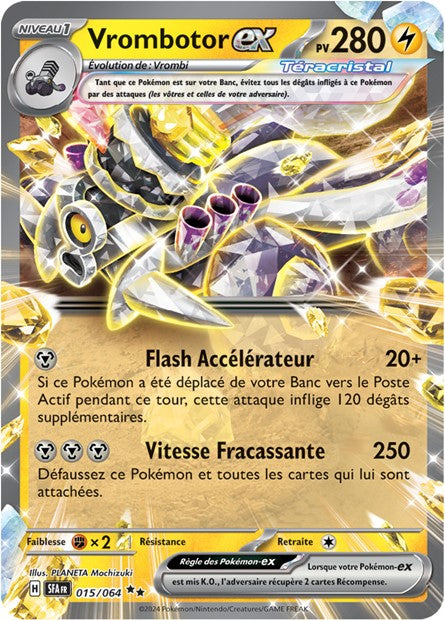 Carte Pokémon Ultra Rare Vrombotor EX Fable Nébuleuse EV6.5