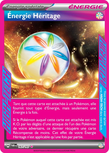 Carte Pokémon Ultra Rare Énergie Héritage Mascarade Crépusculaire EV6