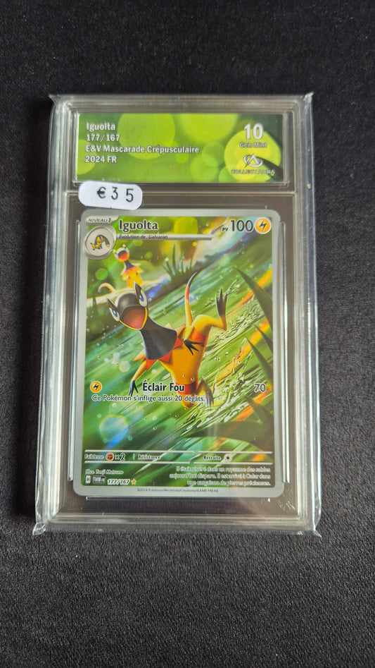 Carte Pokémon Gradée Collect Aura Igualta 10