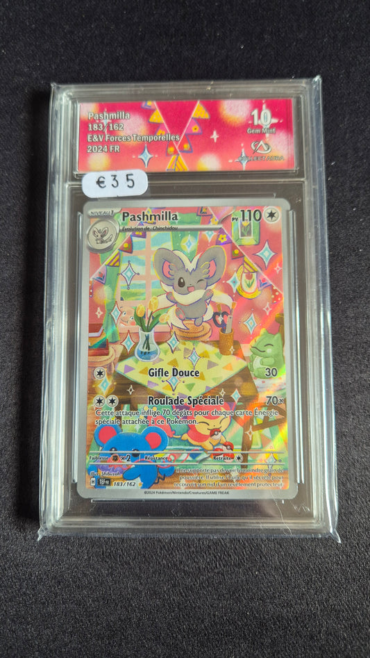 Carte Pokémon Gradée Collect Aura Pashmilla 10