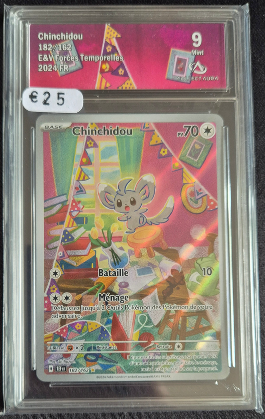 Carte Pokémon Gradée Collect Aura - Chinchidou 9