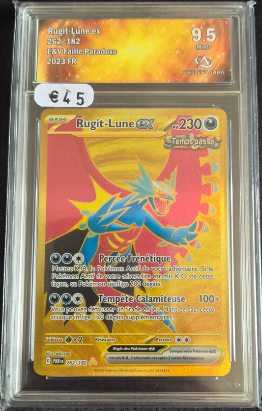 Carte Pokémon Gradée Collect Aura Rugit-Lune 9.5