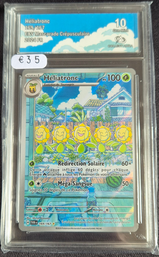 Carte Pokémon Gradée Collect Aura Héliatronc 10