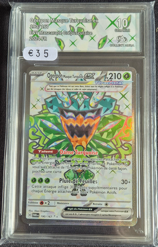 Carte Pokémon Gradée Collect Aura Ogerpon 10