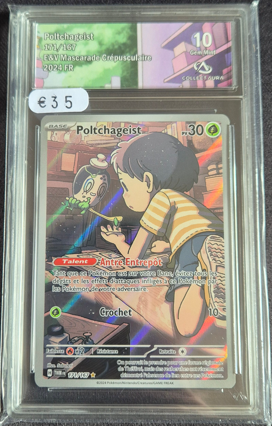 Carte Pokémon Gradée Collect Aura - Poltchageist 10