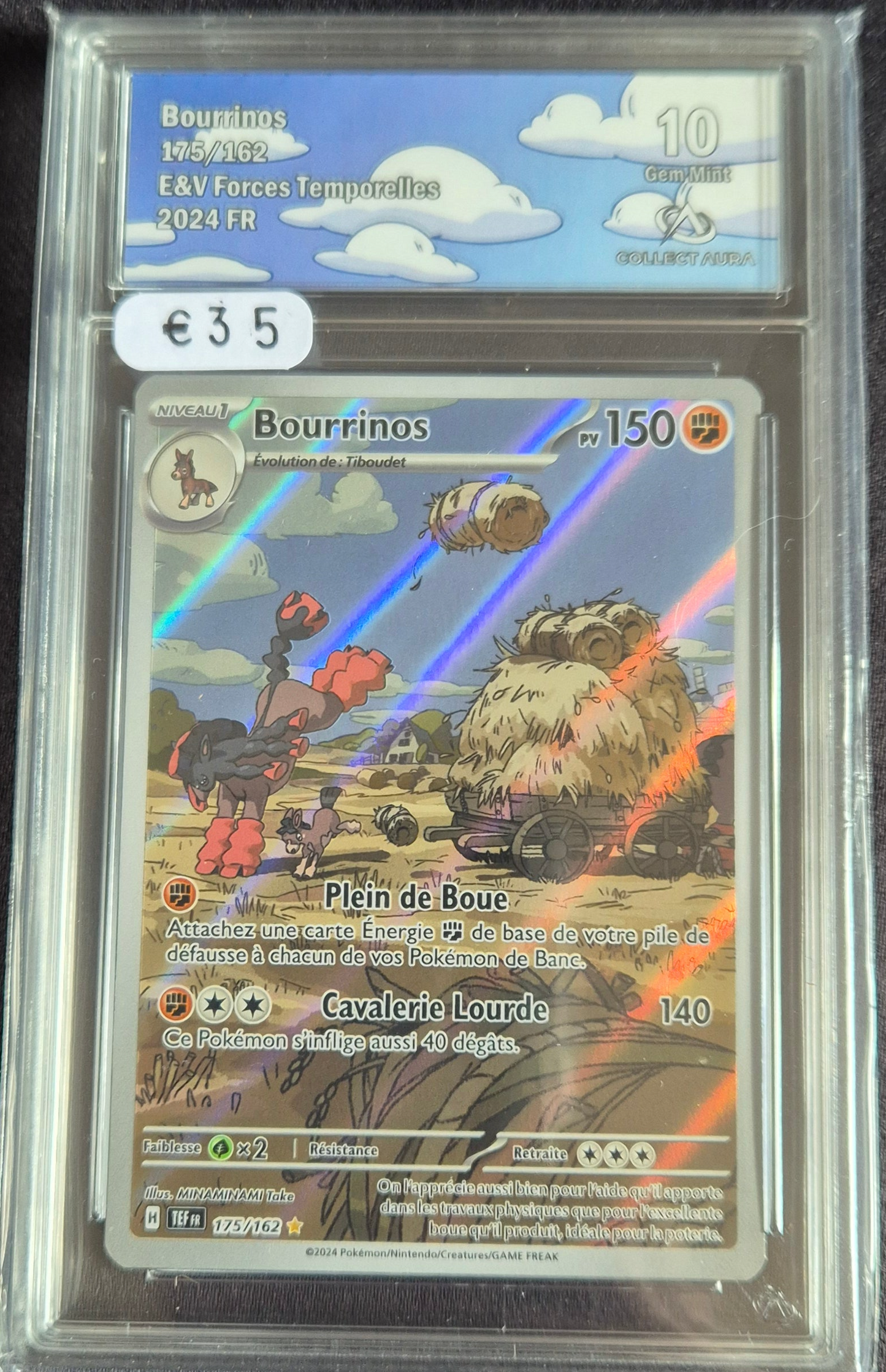 Carte Pokémon Gradée Collect Aura - Bourrinos 10