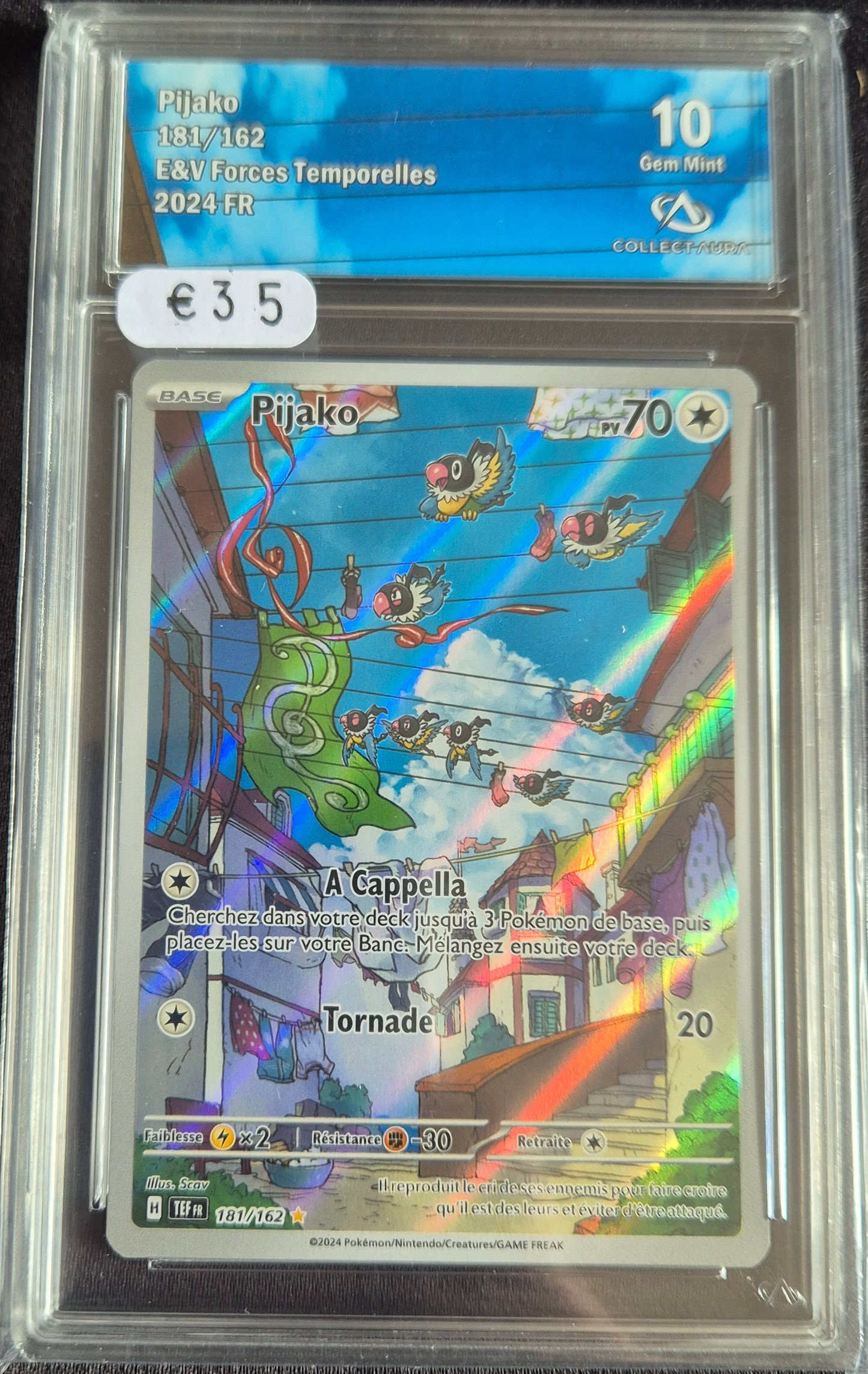 Carte Pokémon Gradée Collect Aura Pijako 10