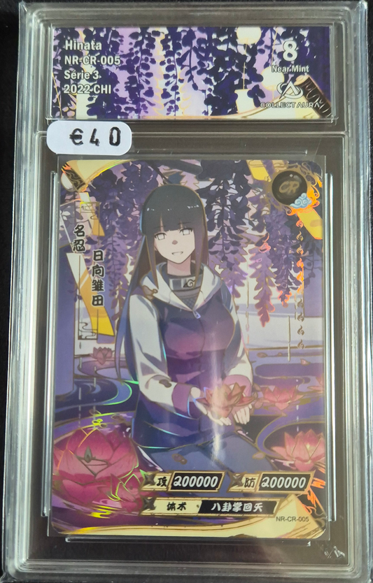 Carte Naruto Kayou Gradée Collect Aura Hinata 8