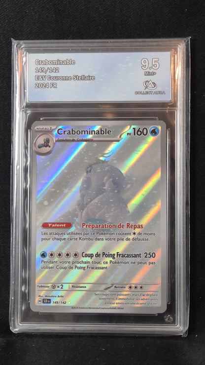 Carte Pokémon Gradée Collect Aura - AR Crabominable 9.5 149/142