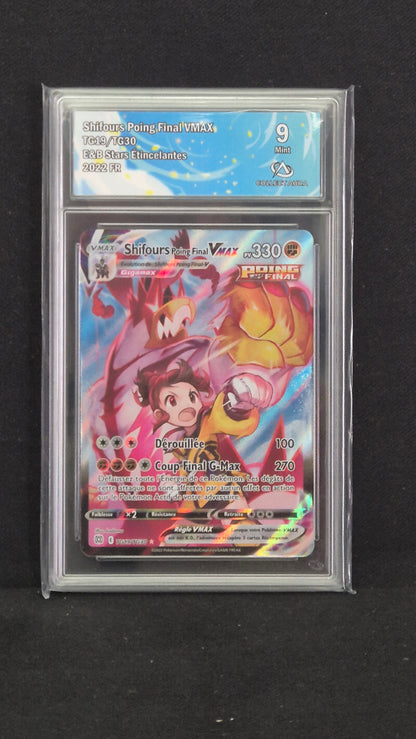 Carte Pokémon Gradée Collect Aura Star Étincelantes Shifours Poing FInal Vmax TG19