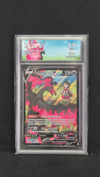 Carte Pokémon Gradée Collect Aura Astres Radieux Sulfura de Galar V TG20