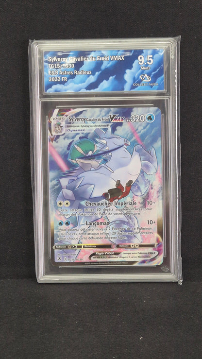 Carte Pokémon Gradée Collect Aura Astres Radieux Sylveroi Cavalier du Froid Vmax TG15