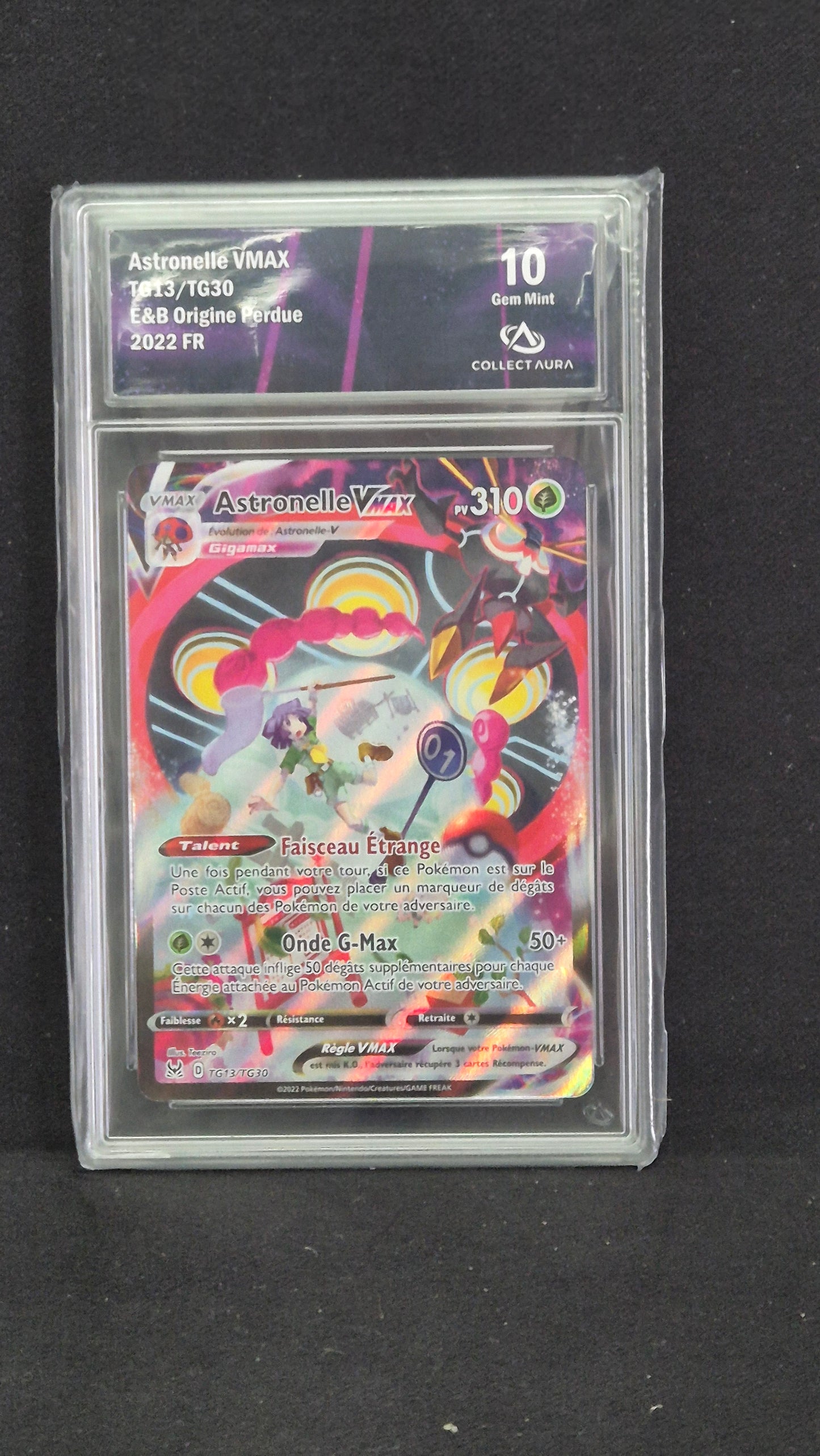 Carte Pokémon Gradée Collect Aura Origine Perdue Astronelle Vmax TG13