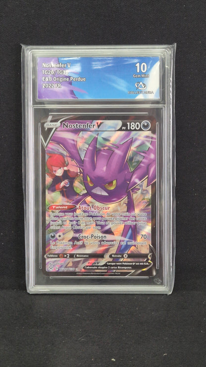 Carte Pokémon Gradée Collect Aura Origine Perdue Nostenfer V TG20