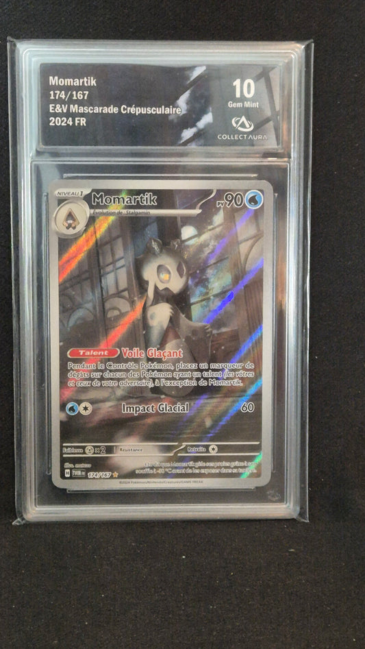 Carte Pokémon Gradée Collect Aura - AR Eoko 10 179/167