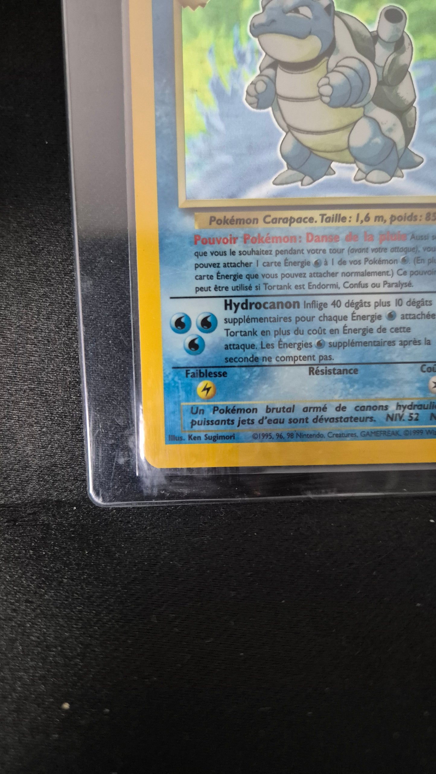 Carte Pokémon Tortank Holo set de base