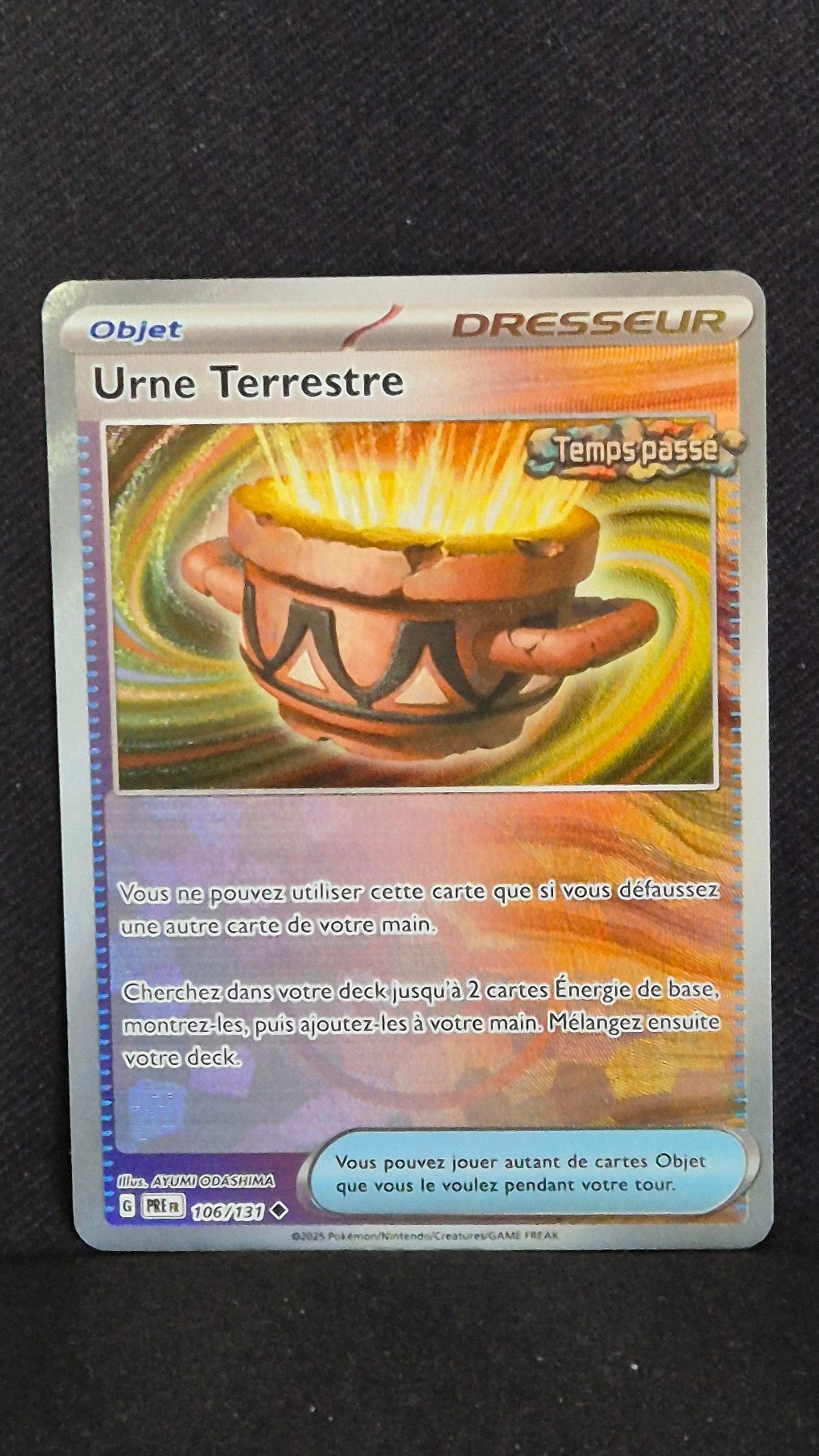 Carte Pokémon Ultra Rare Évolutions Prismatiques EV8.5 Urne Terrestre 106/131 Pokéball